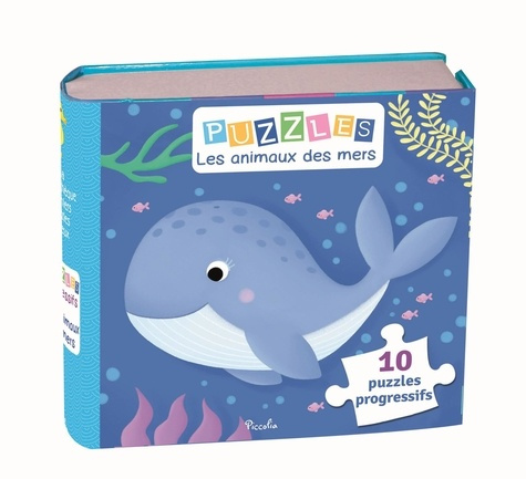 Puzzles Les animaux des mers. 10 puzzles progressifs