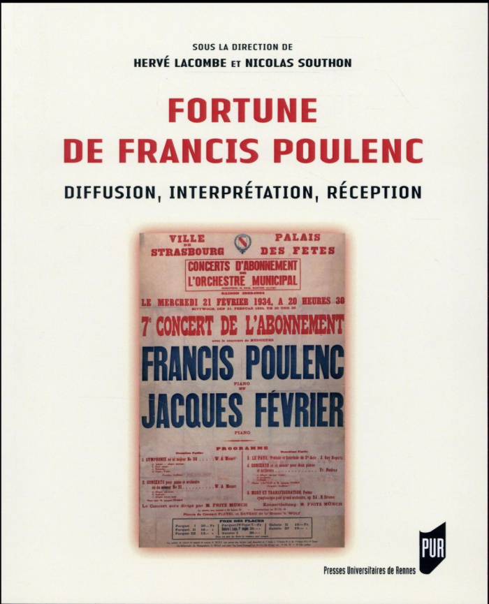 Fortune de Francis Poulenc. Diffusion, interprétation, réception