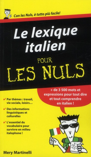 Le lexique italien pour les Nuls
