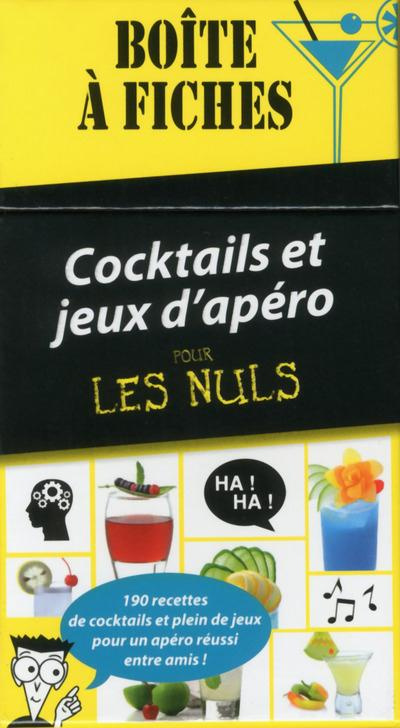 Cocktails et jeux d'apéro pour les nuls. Boîte à fiches