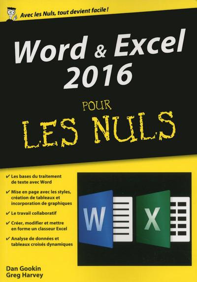 Word et Excel 2016 pour les Nuls