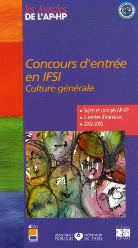 CONCOURS D ENTREE EN IFSI 2004-2005