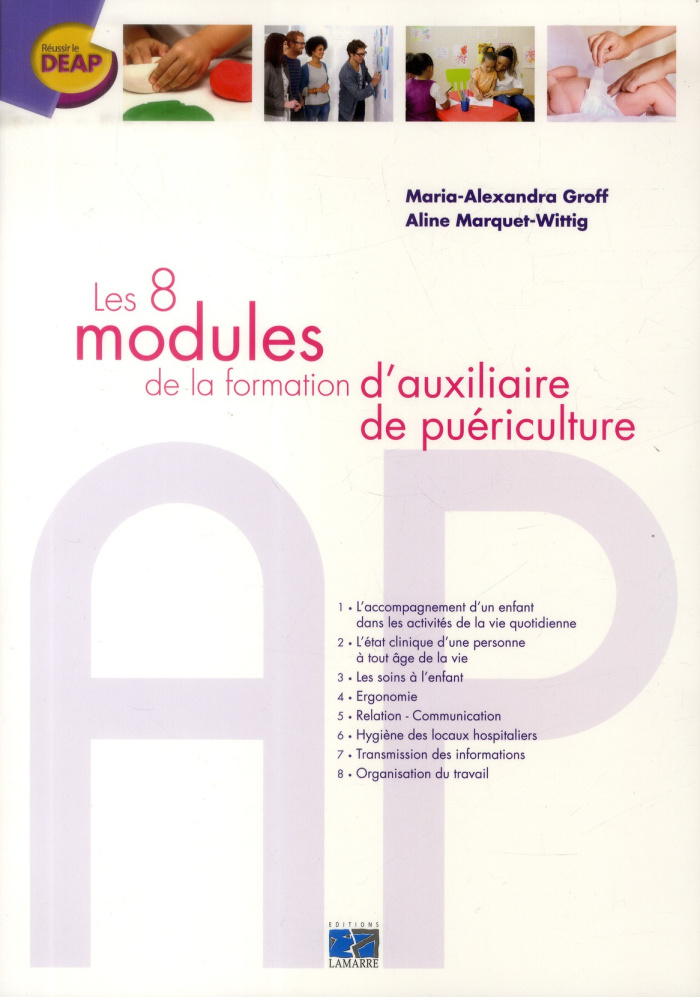 LES 8 MODULES DE LA FORMATION D'AUXILIAIRE DEPUERICULTURE