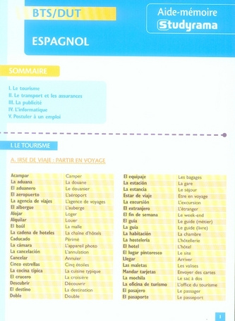 Espagnol BTS/DUT
