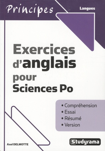 Exercices d'anglais pour Sciences Po