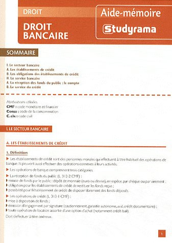Droit bancaire