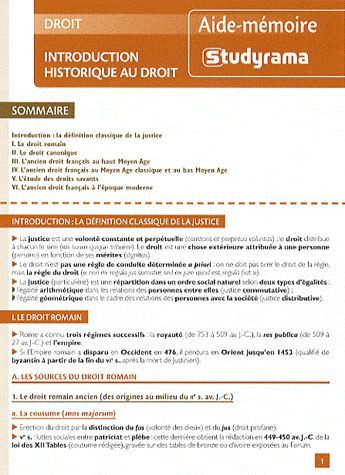 Introduction historique au droit