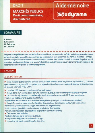 Marchés publics. Droit communautaire, droit interne