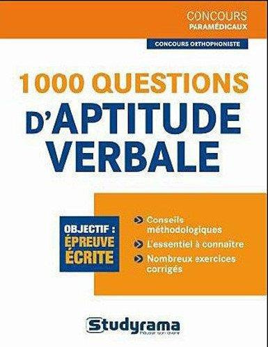 1000 questions d'aptitude verbale