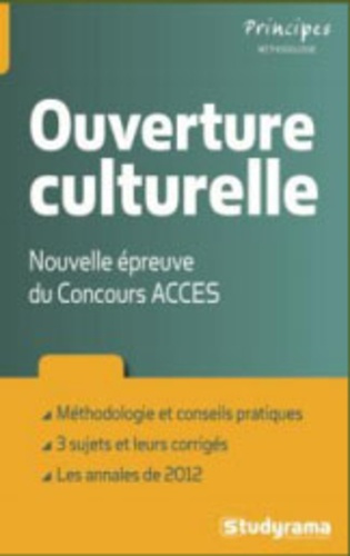 Ouverture culturelle. Nouvelle épreuve du Concours ACCES