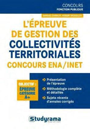 L'épreuve de gestion des collectivites territoriales