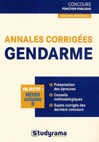 Annales corrigées Gendarme