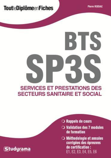 BTS SP3S Services et Prestations des Secteurs Sanitaire et Social