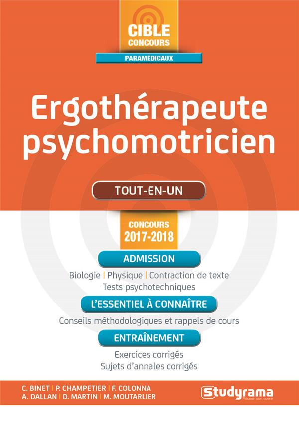 Ergothérapeute-psychomotricien. Edition 2017-2018