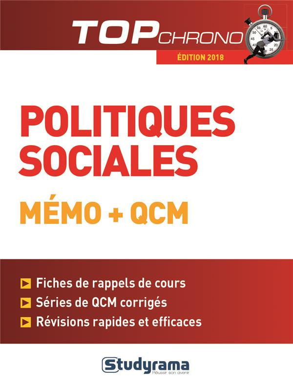 Politiques sociales. Mémo QCM, Edition 2018