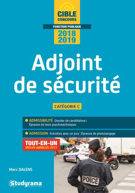 Adjoint de sécurité. Edition 2018-2019