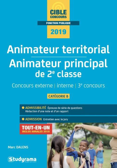 Animateur territorial, animateur principal de 2e classe. Edition 2019