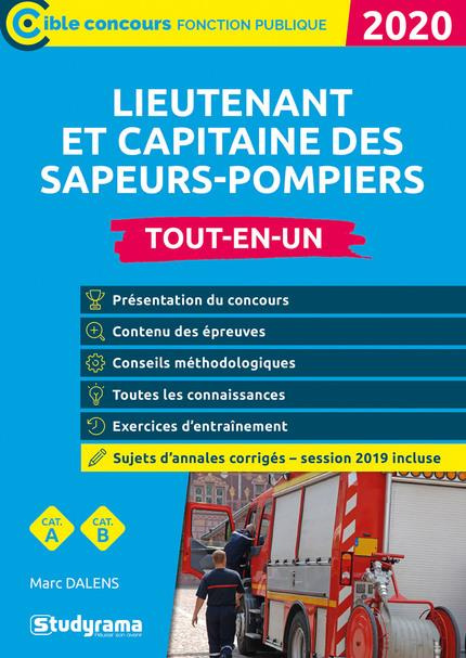 Lieutenant et capitaine des sapeurs-pompiers professionnels. Tout-en-un, Edition 2020