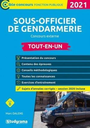 Sous-officier de gendarmerie Concours externe. Tout-en-un, Edition 2021