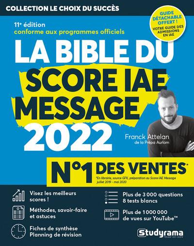 La bible du score IAE message. Avec 1 guide offert, Edition 2022