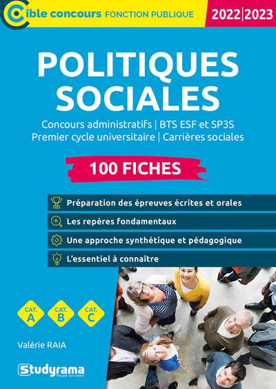 100 fiches les politiques sociales. Edition 2022-2023