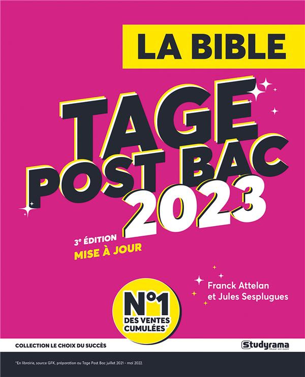 La bible du TAGE post bac 2023. 3e édition actualisée