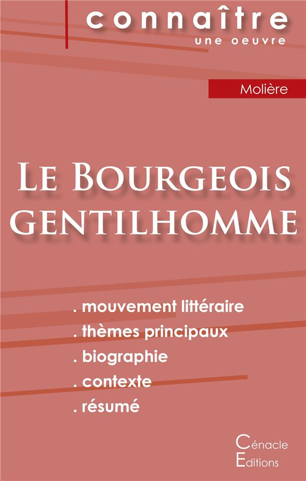 Le bourgeois gentilhomme. Fiche de lecture