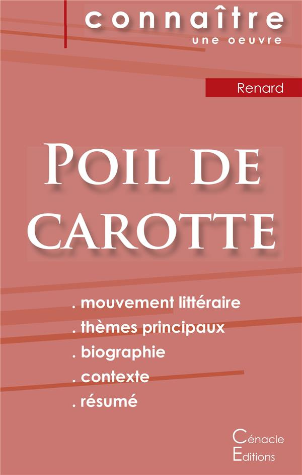 Poil de carotte. Fiche de lecture