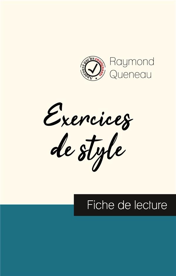 Exercices de style. Fiche de lecture