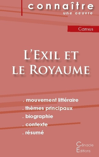 L'Exil et le Royaume. Fiche de lecture