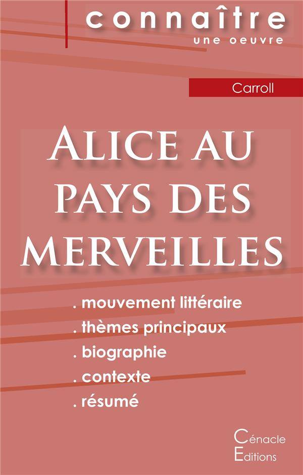 Alice au pays des merveilles. Fiche de lecture