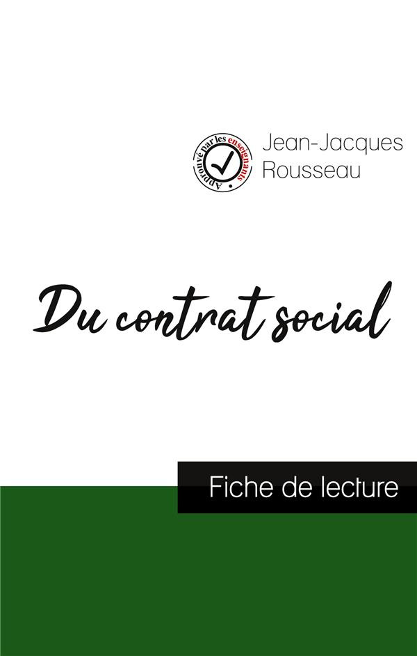 Du contrat social Livre 1. Etude de l'oeuvre