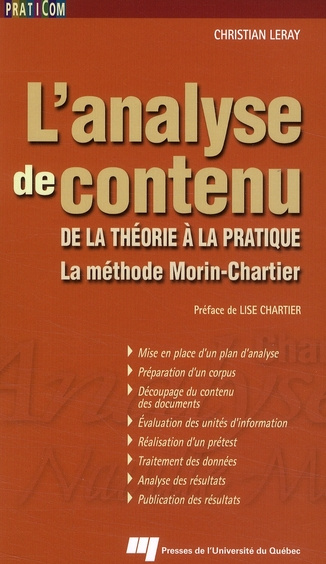 ANALYSE DE CONTENU