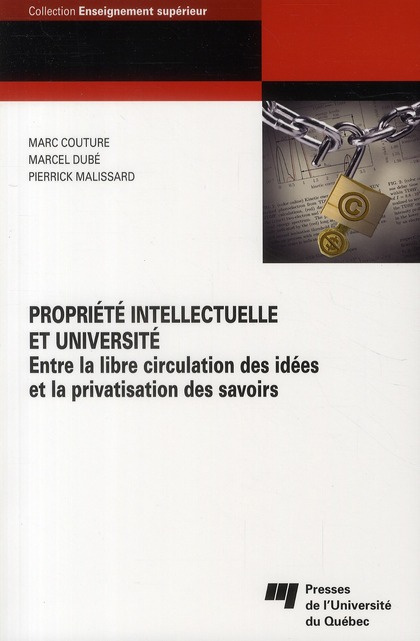 PROPRIETE INTELLECTUELLE ET UNIVERSITE