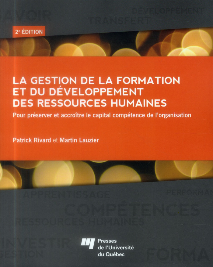 GESTION DE LA FORMATION ET DU DEVELOPPEMENT DES RESSOURCES HUMAINES