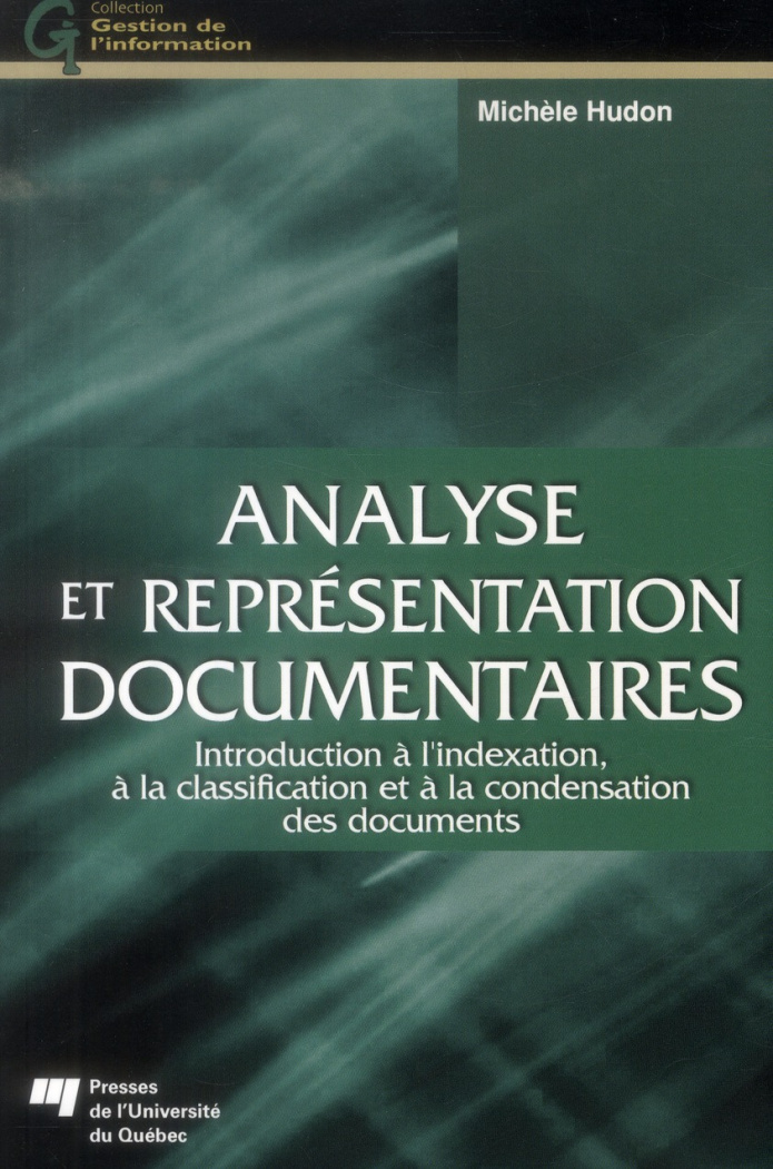 ANALYSE ET REPRESENTATION DOCUMENTAIRES