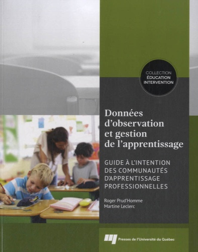 DONNEES D OBSERVATION ET GESTION DE L APPRENTISSAGE