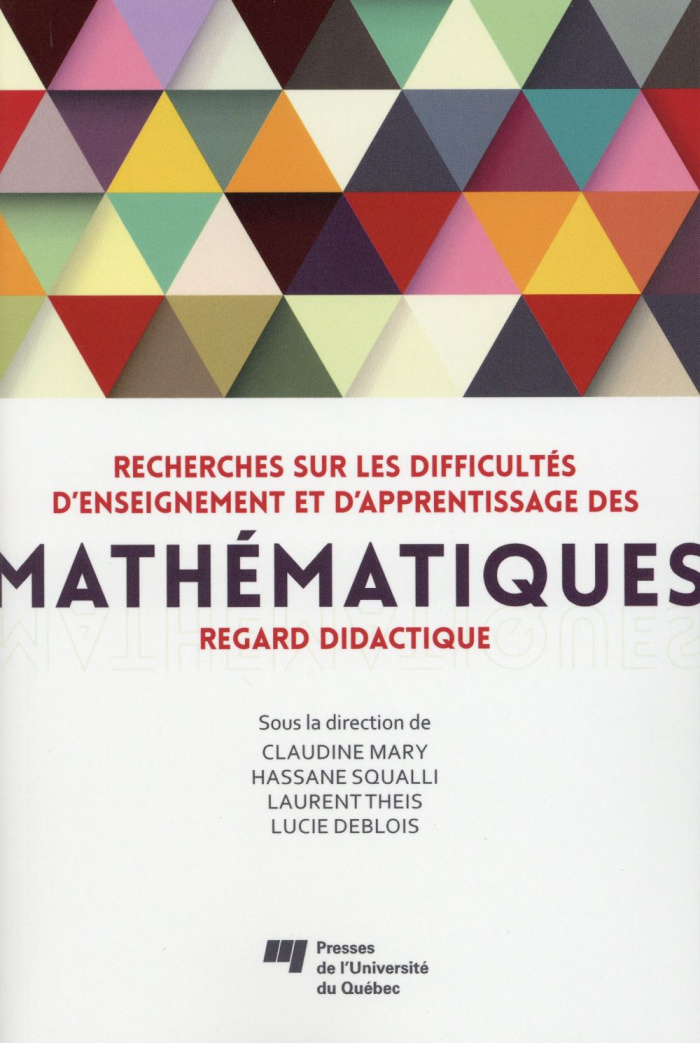 RECHERCHES SUR LES DIFFICULTES D ENSEIGNEMENTET D APPRENTISSAGE DES MATHEMATIQUES
