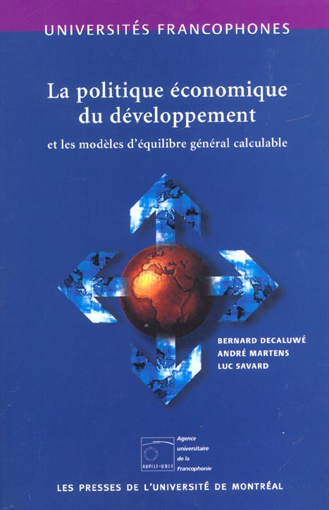 La politique économique du développement et les modèles d'équilibre général calculable