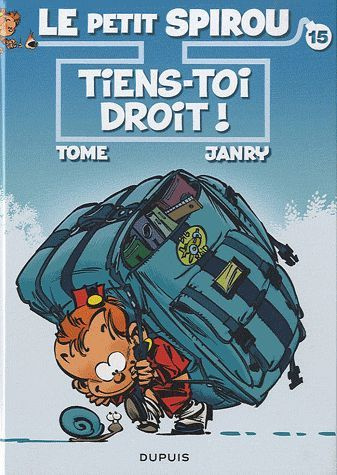 Le Petit Spirou Tome 15 : Tiens-toi droit ! Cadeau, une planche d'autocollants