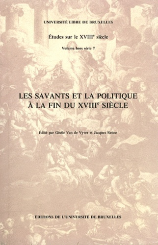Les savants et la politique à la fin du XVIIIe siècle