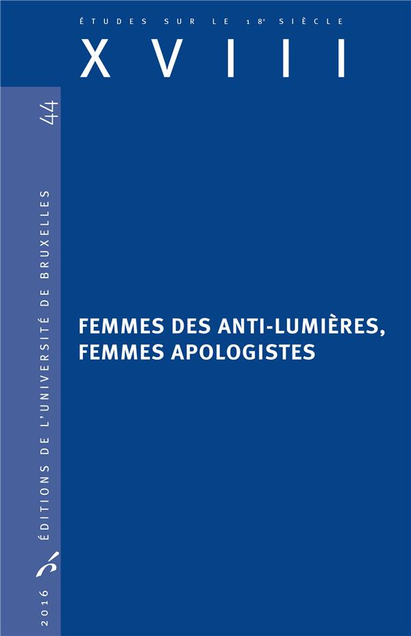Femmes des anti-lumières, femmes apologistes