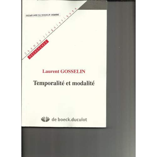 Temporalité et modalité