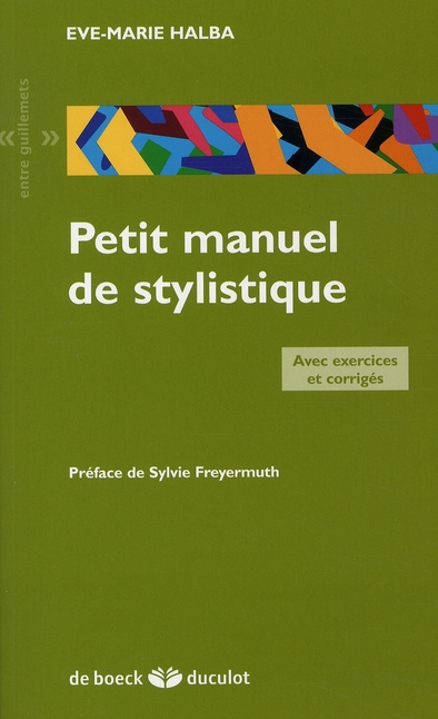 Petit manuel de stylistique