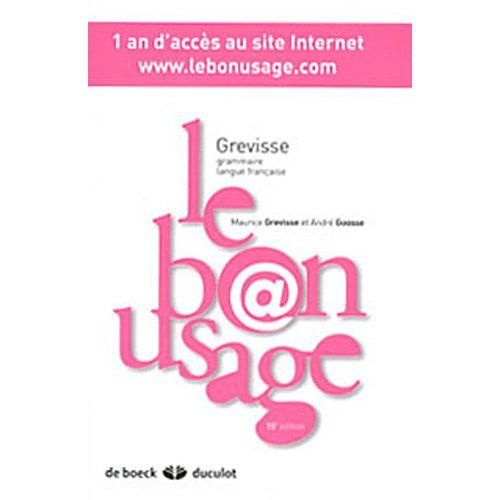 LE BON USAGE SCRATCH BOOK - POUR ACCES WEB