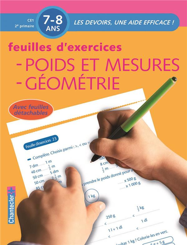 Feuilles d'exercices : Poids et mesures, Géométrie