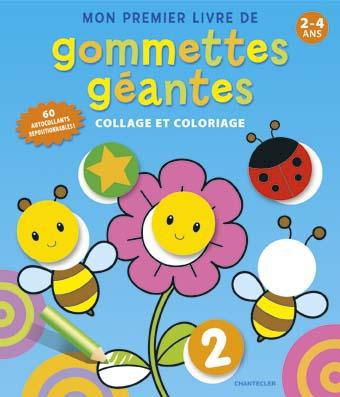 Mon premier livre de gommettes géantes. Collage et coloriage