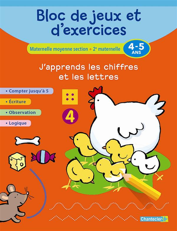 J'apprends les chiffres et les lettres (4-5 ans)