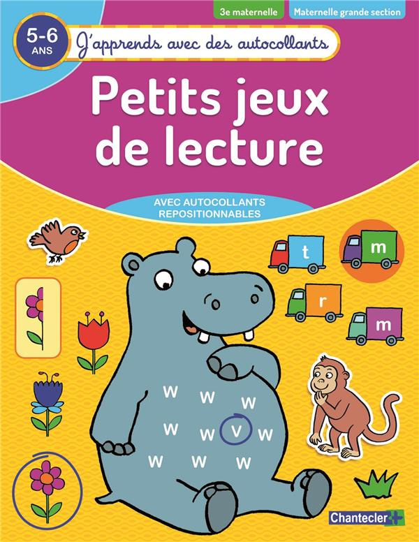 Petits jeux de lecture 3e maternelle, maternelle grande section 5-6 ans. Edition 2019