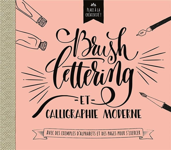 Brush lettering et calligraphie moderne. Avec des exemples d'alphabets et des pages pour s'exercer